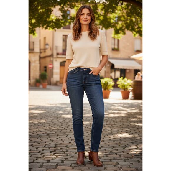 J.Crew Toothpick Stretch Jeans Women’s Size 31 Dark Wash Skinny Denim - Picture 1 of 10